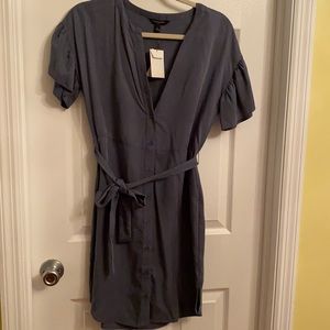 Banana Republic blue button dress